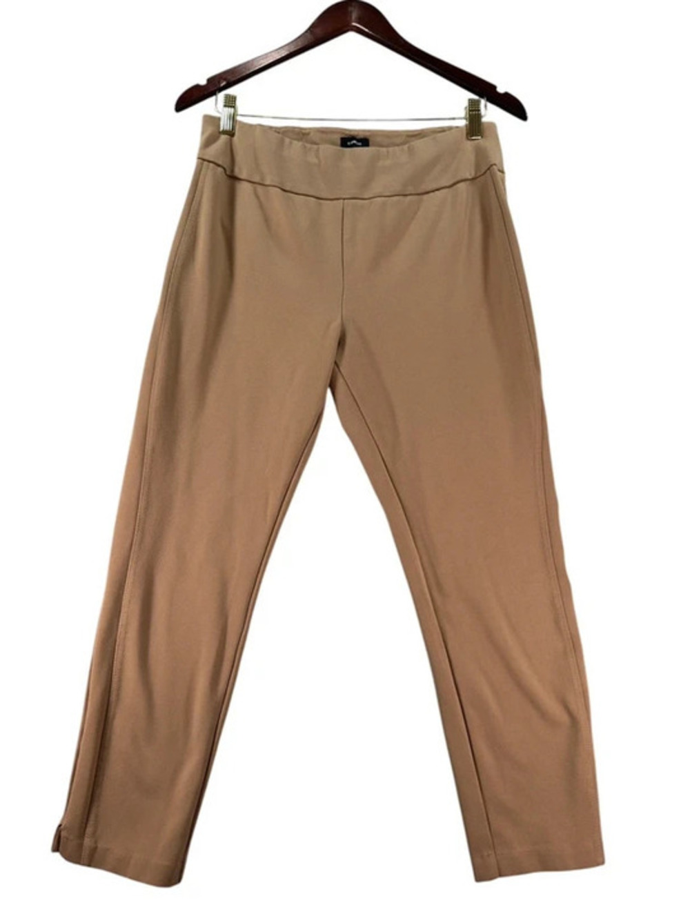 Express Tan Pull-On Straight Leg Pants Large C0039